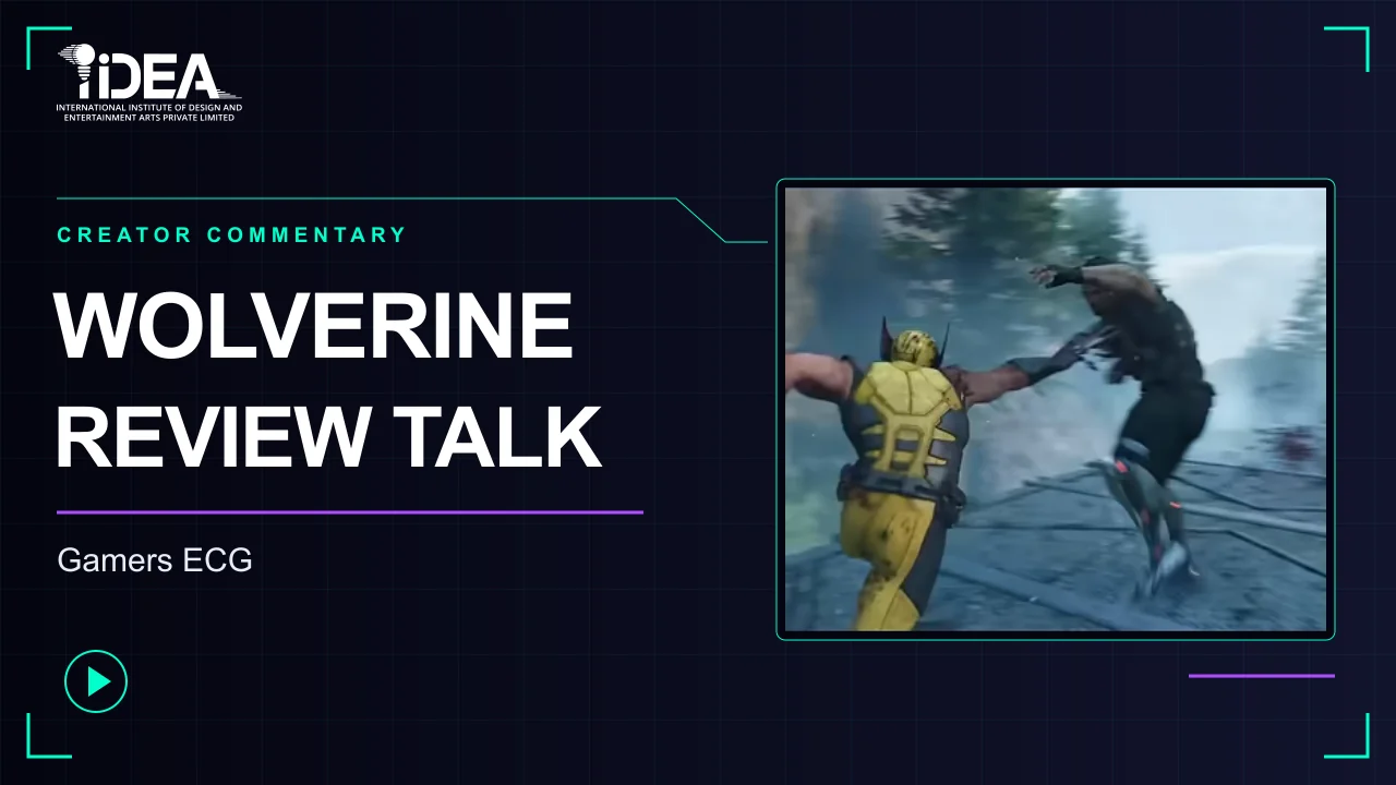 Wolverine gameplay beside the headline Wolverine Review Talk and the official iIDEA logo